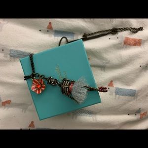 Rare Betsey Johnson Skeleton Necklace